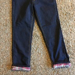 bit and bridle flannel lined jeans